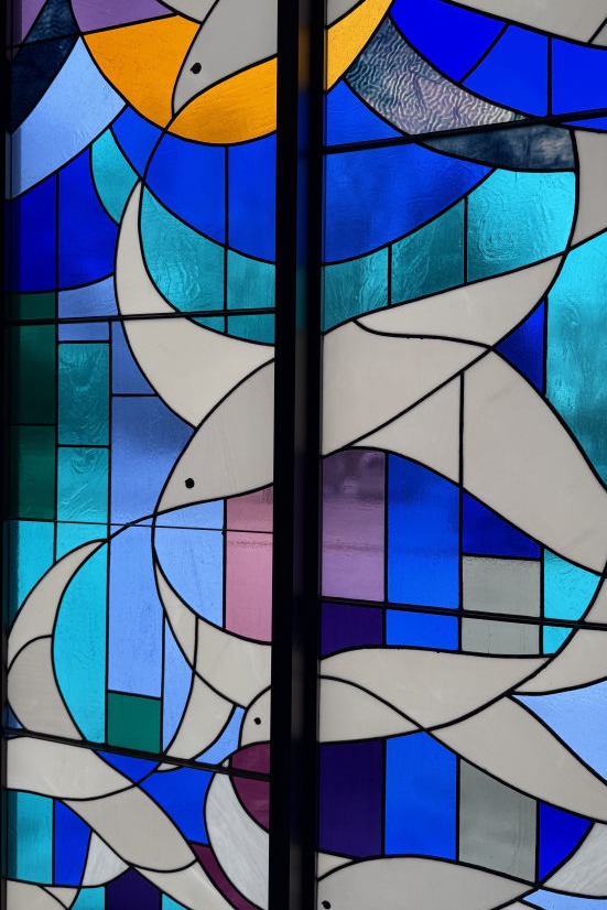 Bethel Lutheran Church Graettinger Iowa ELCA Stained Glass Dove Morphew Photo