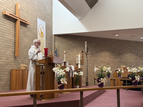 Bethel Lutheran Church Graettinger Iowa ELCA Pastor John Wolf Advent Altar Morphew
